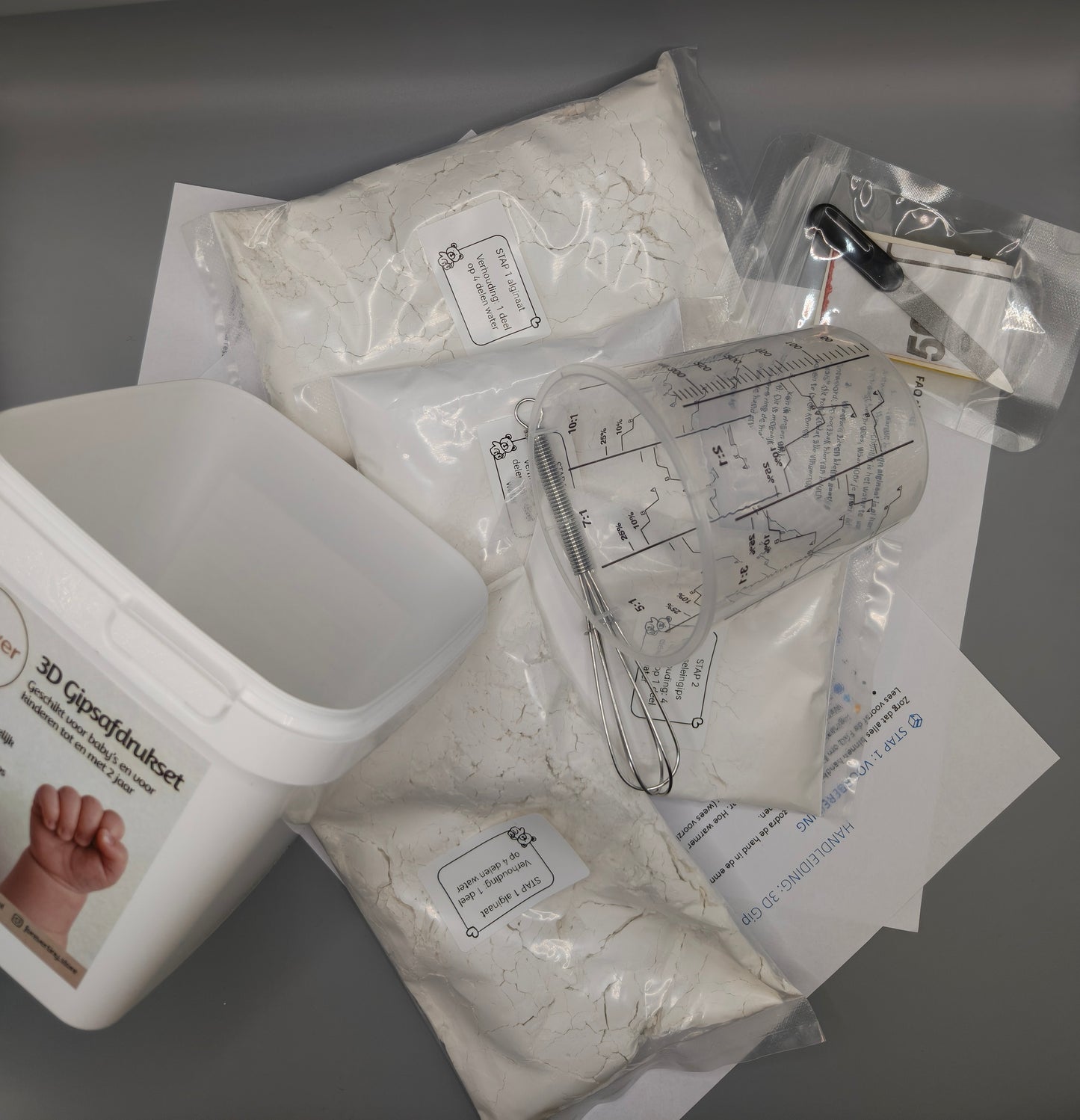 Forever Tiny® Luxe 3D Plaster Cast Kit - Baby Hand & Foot - Good for 2 Casts - Perfect gift
